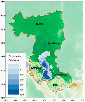 Щорічно в період з 1996-го по 2015-й рівень води в Каспійському морі знижувався на сім сантиметрів на рік